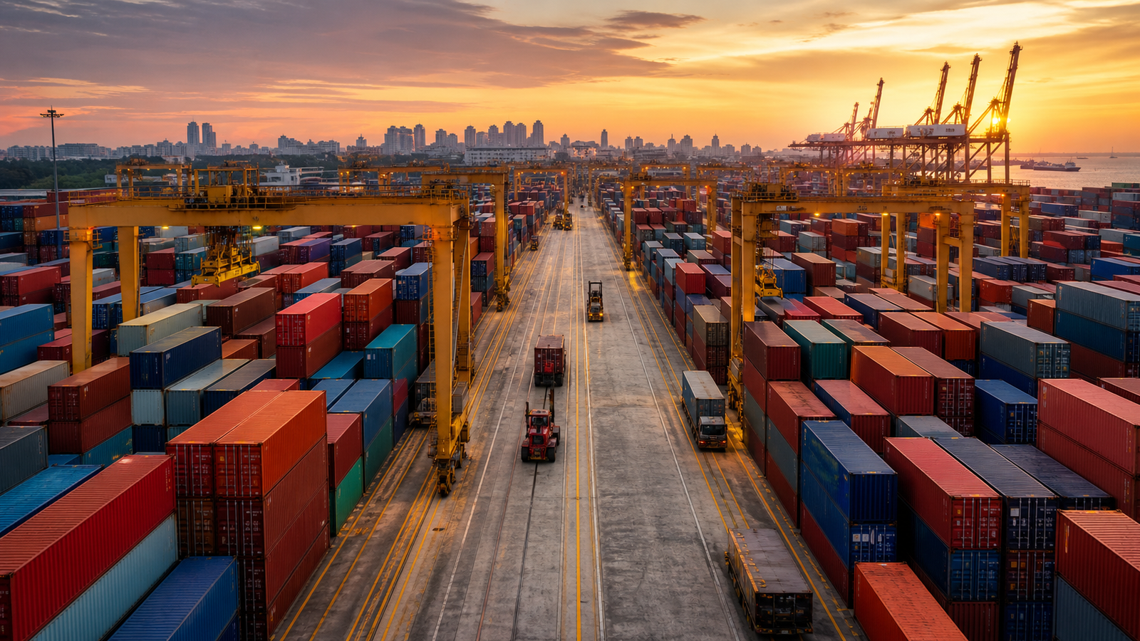 AI generated Container logistics preview