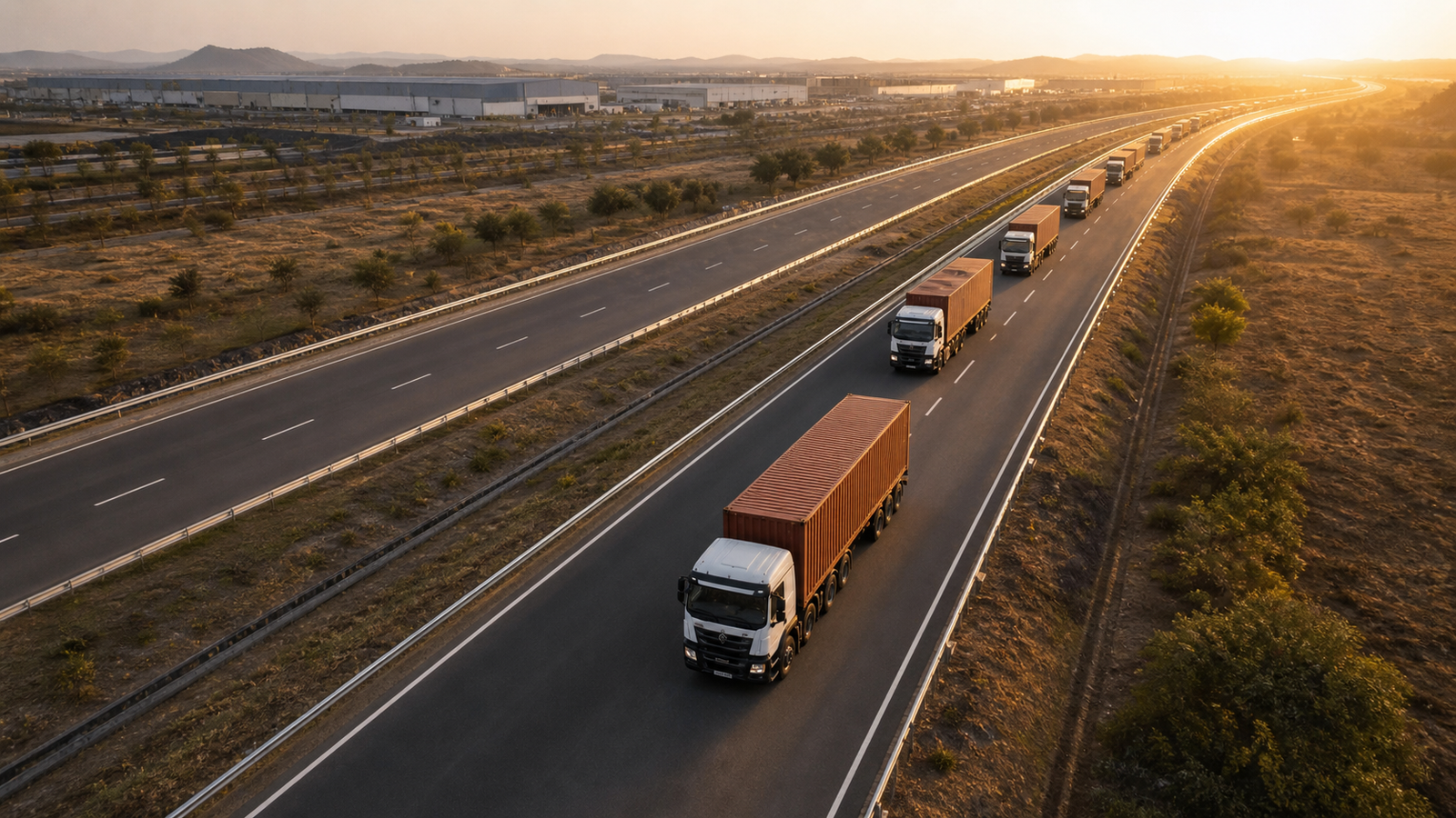 AI generated Road Freight logistics preview