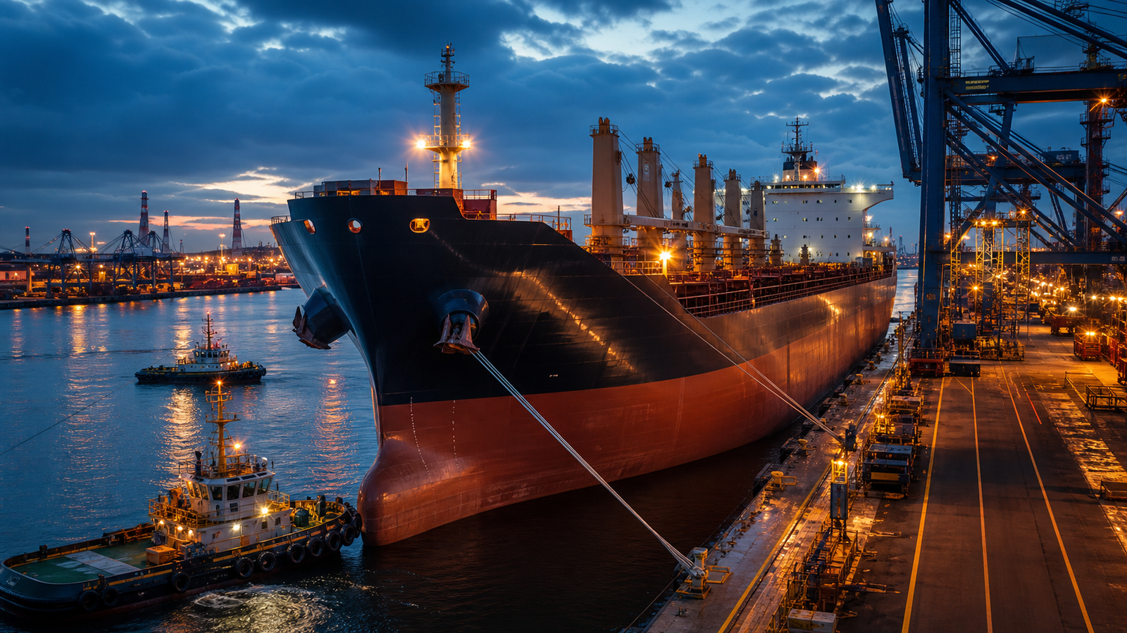 AI generated Port logistics preview